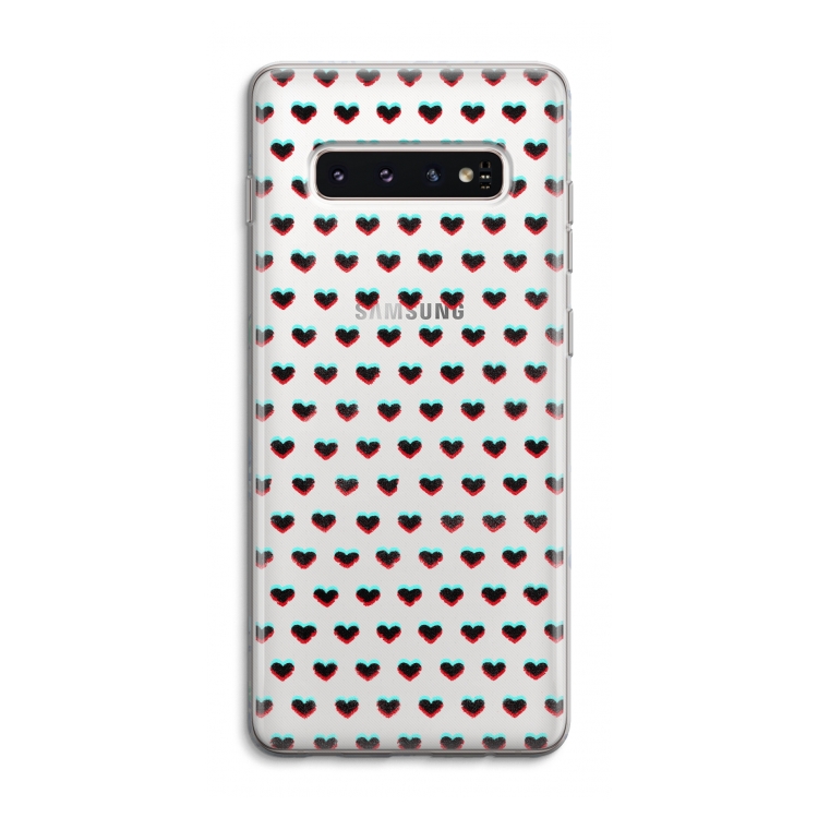 Hartjes: Samsung Galaxy S10 4G Transparant Hoesje