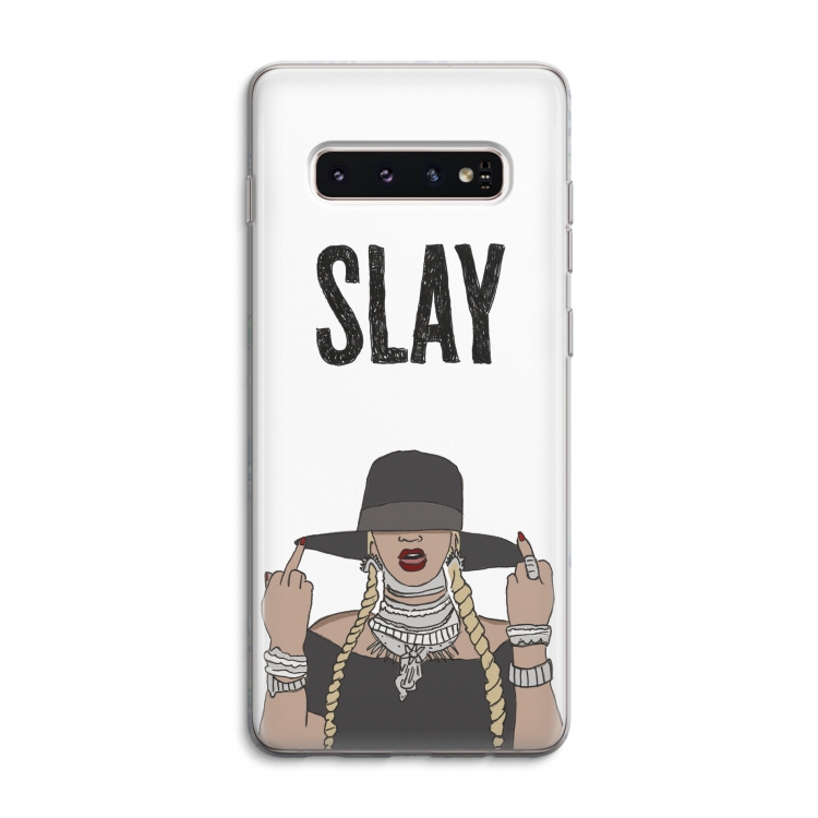 Slay All Day: Samsung Galaxy S10 4G Transparant Hoesje