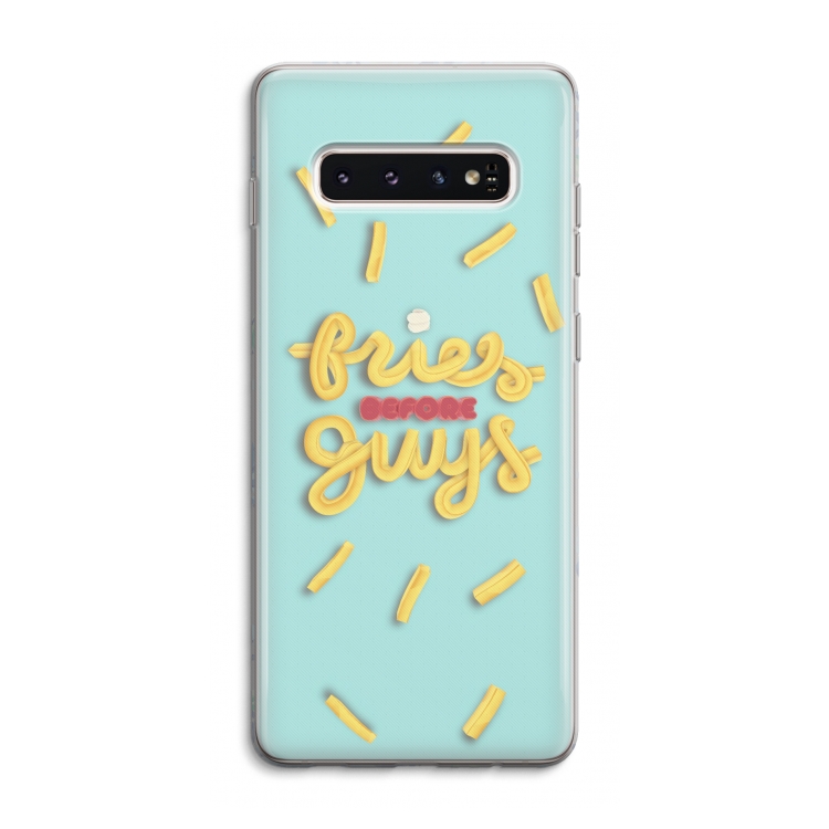 Always fries: Samsung Galaxy S10 4G Transparant Hoesje