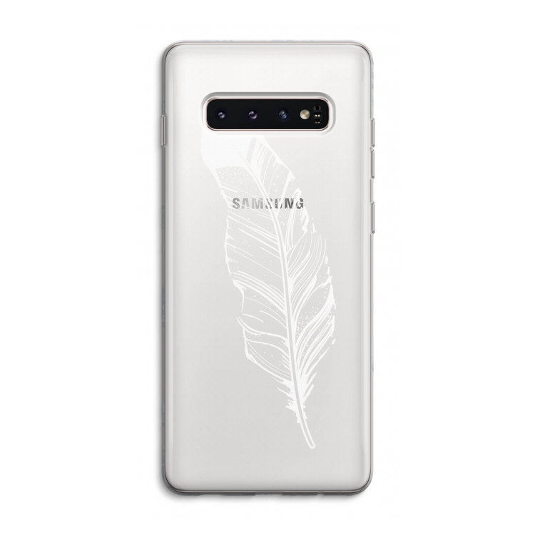 Pluim: Samsung Galaxy S10 4G Transparant Hoesje