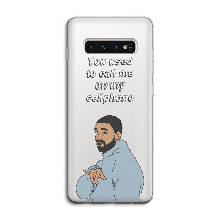 Hotline bling: Samsung Galaxy S10 4G Transparant Hoesje