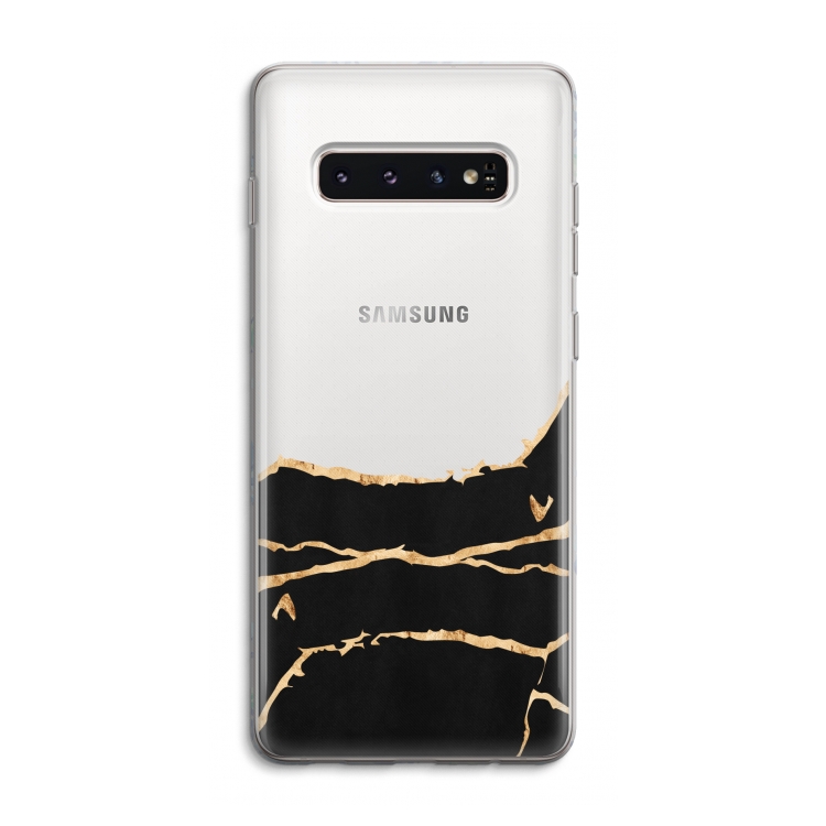 Gouden marmer: Samsung Galaxy S10 4G Transparant Hoesje