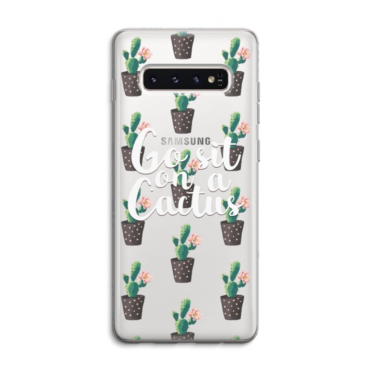 Cactus quote: Samsung Galaxy S10 4G Transparant Hoesje