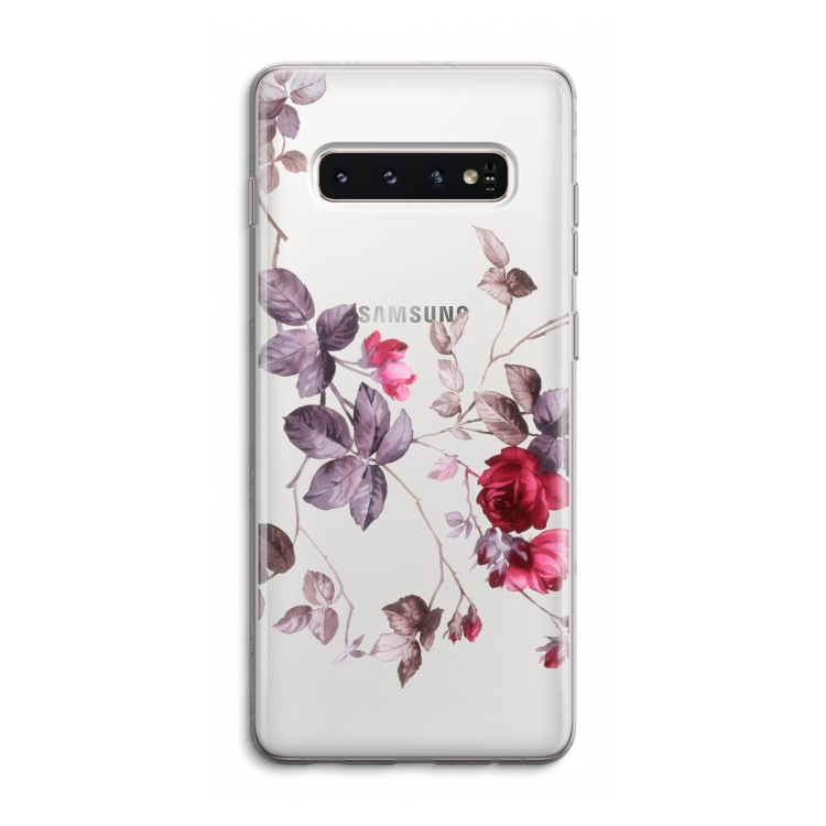 Mooie bloemen: Samsung Galaxy S10 4G Transparant Hoesje