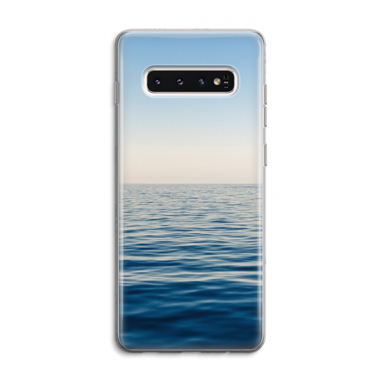 Water horizon: Samsung Galaxy S10 4G Transparant Hoesje