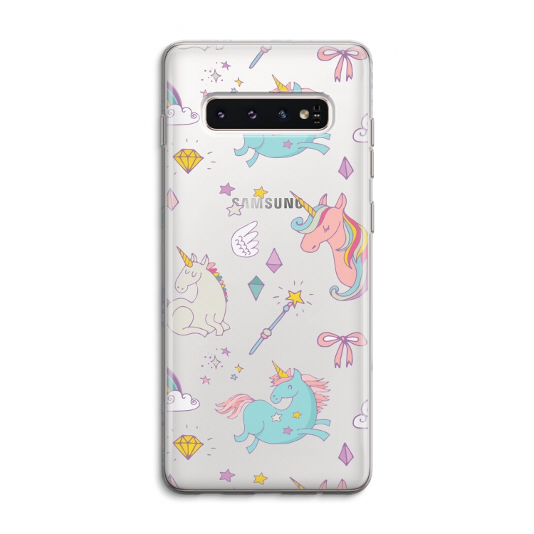 Fantasiewereld: Samsung Galaxy S10 4G Transparant Hoesje