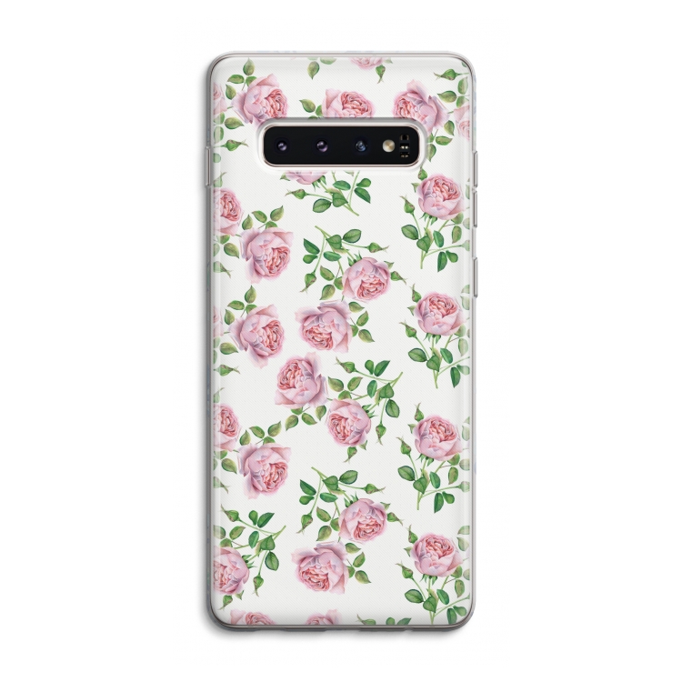 Kleine roosjes: Samsung Galaxy S10 4G Transparant Hoesje