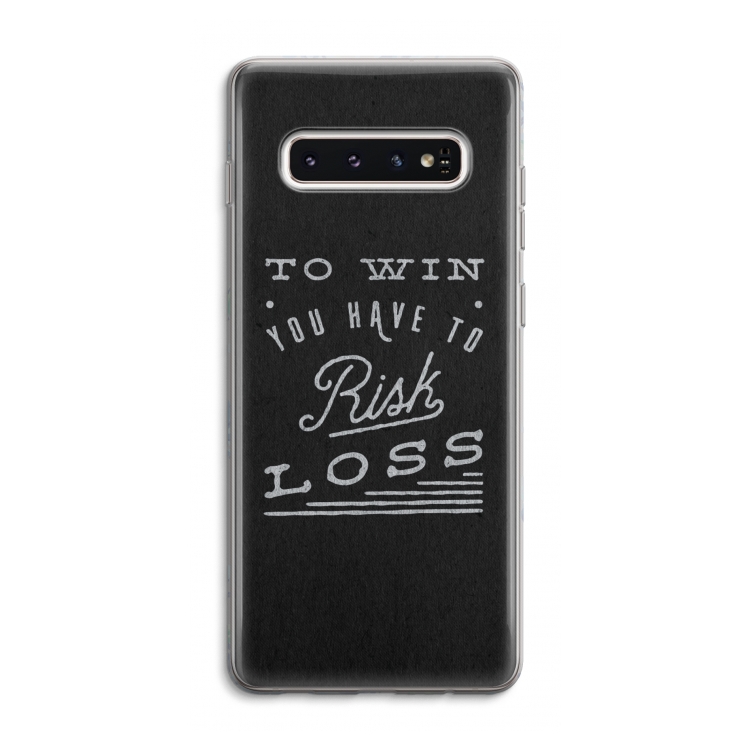 Risk loss: Samsung Galaxy S10 4G Transparant Hoesje