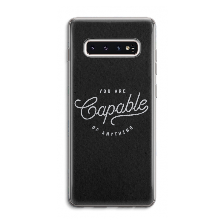 Capable: Samsung Galaxy S10 4G Transparant Hoesje