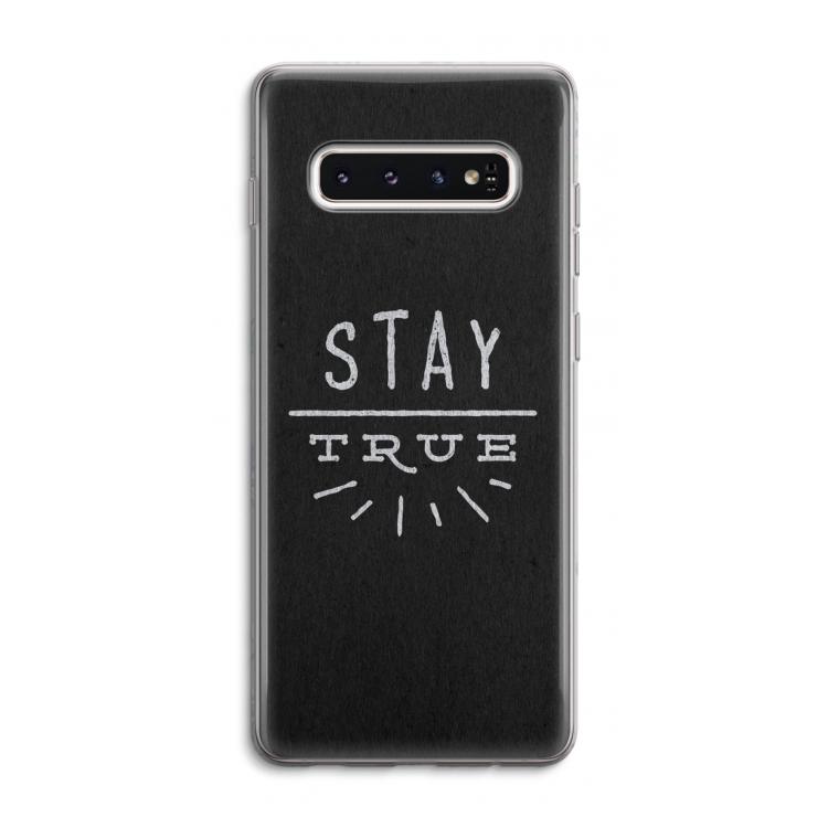 Stay true: Samsung Galaxy S10 4G Transparant Hoesje