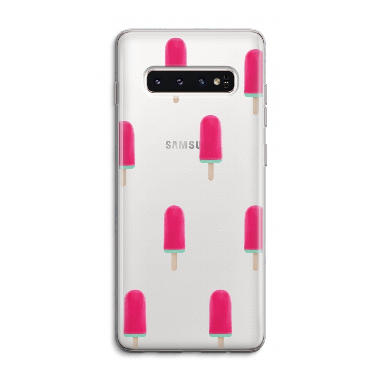 Waterijsje: Samsung Galaxy S10 4G Transparant Hoesje