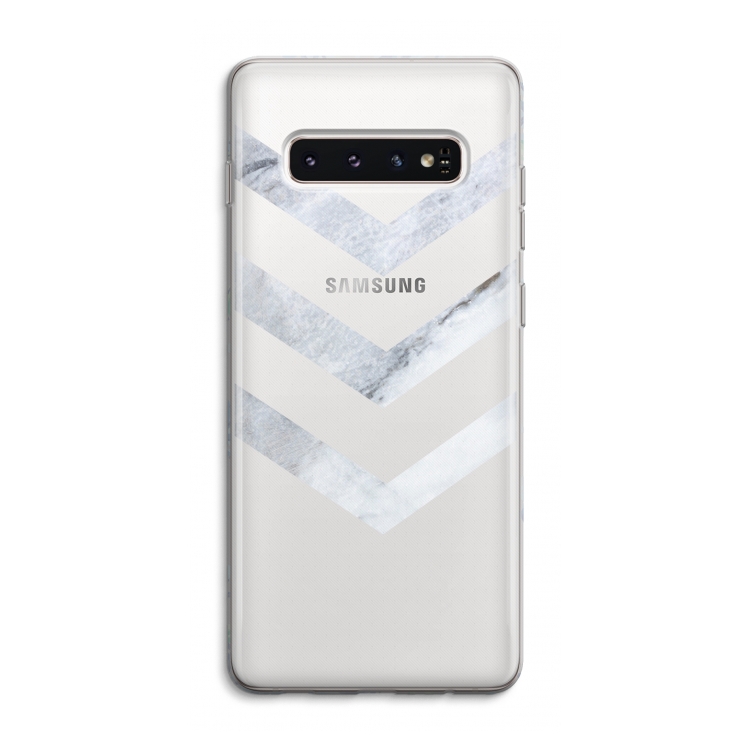 Marmeren pijlen: Samsung Galaxy S10 4G Transparant Hoesje