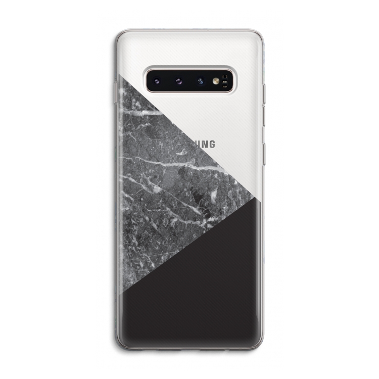 Combinatie marmer: Samsung Galaxy S10 4G Transparant Hoesje
