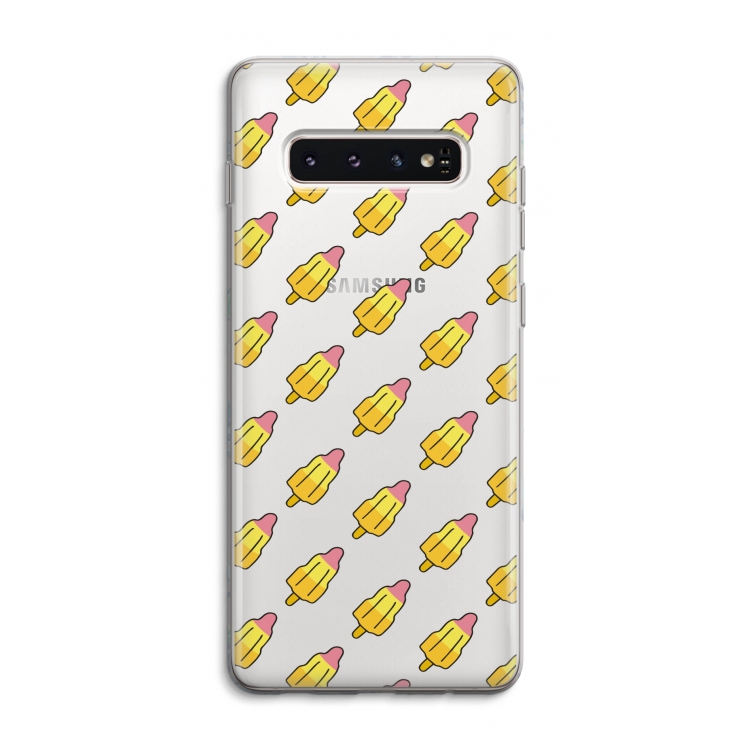 Waterijsjes: Samsung Galaxy S10 4G Transparant Hoesje