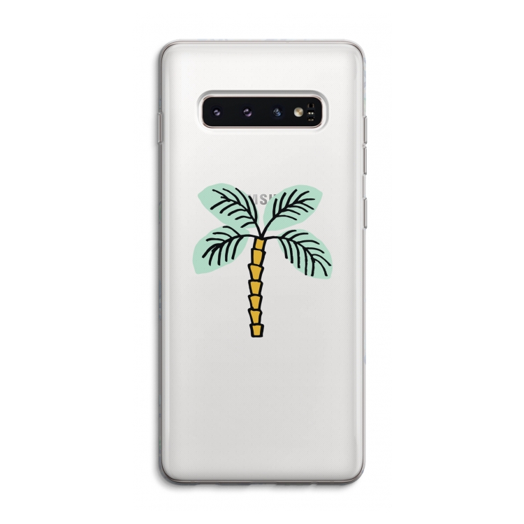 Palmboom: Samsung Galaxy S10 4G Transparant Hoesje