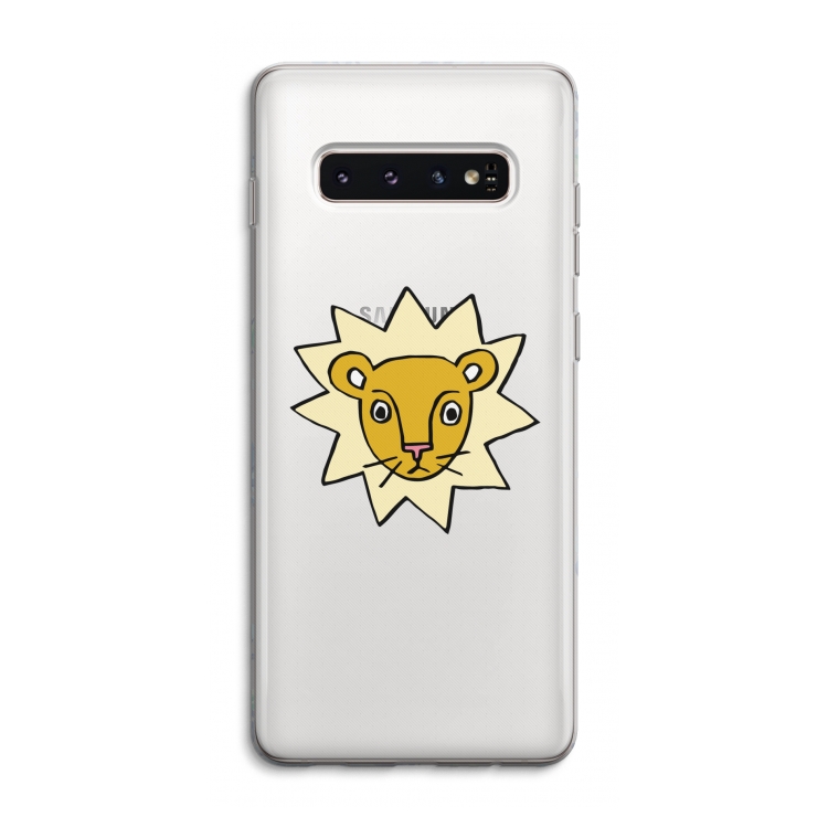 Kleine leeuw: Samsung Galaxy S10 4G Transparant Hoesje