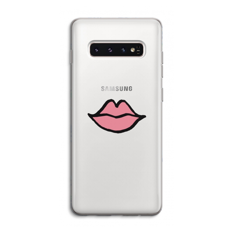 Kusje: Samsung Galaxy S10 4G Transparant Hoesje