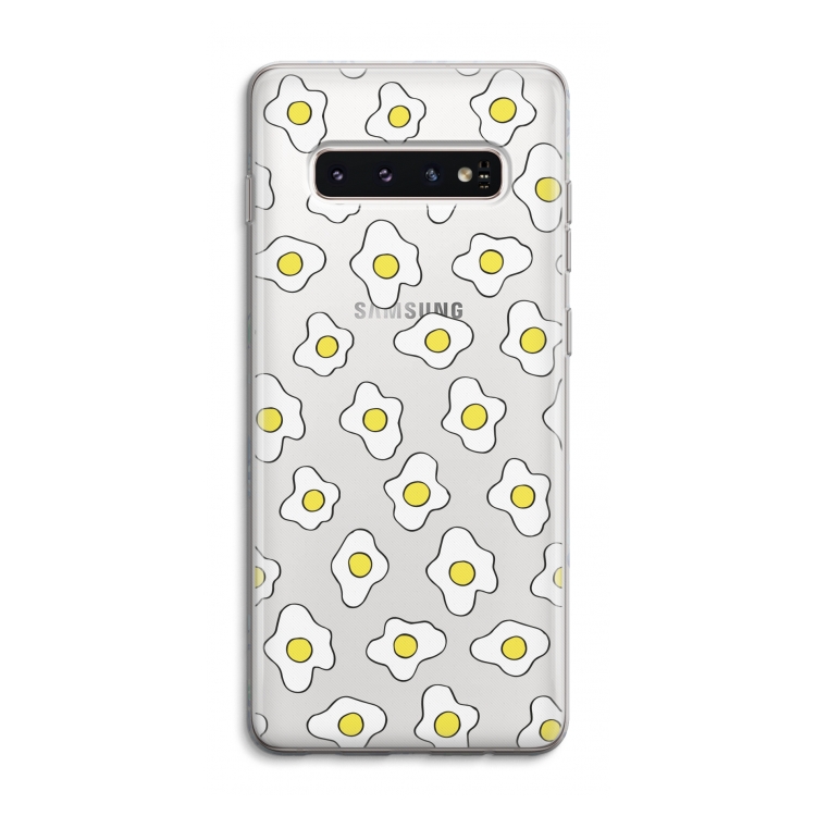 Spiegeleitjes: Samsung Galaxy S10 4G Transparant Hoesje