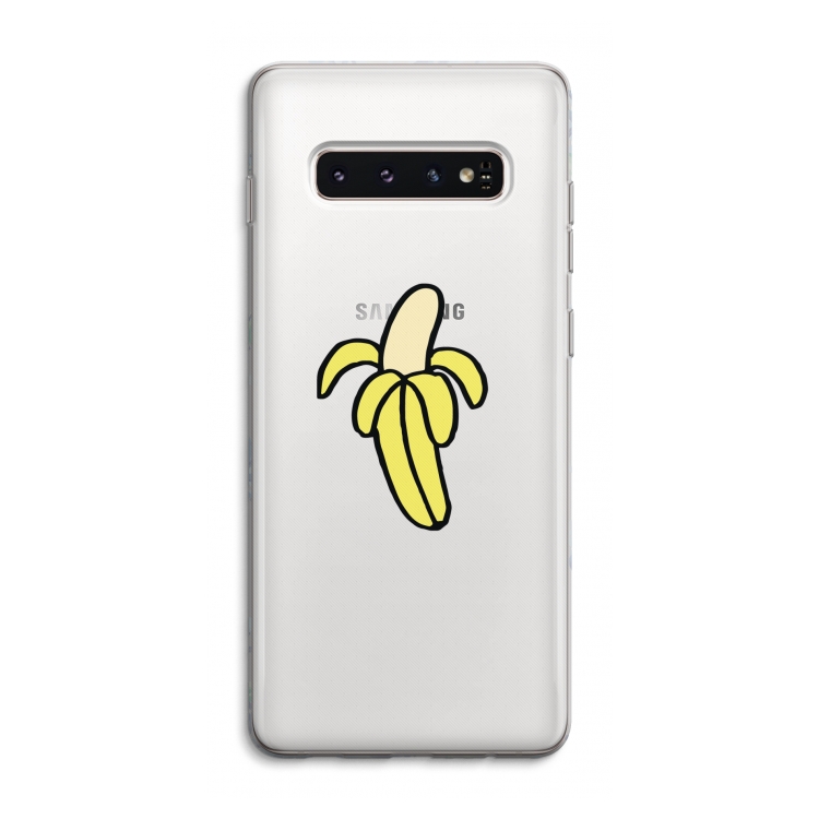 Banana: Samsung Galaxy S10 4G Transparant Hoesje