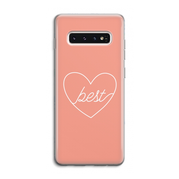 Best heart: Samsung Galaxy S10 4G Transparant Hoesje