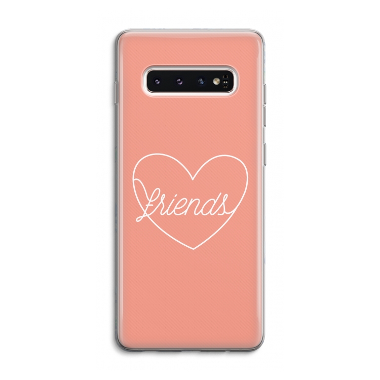 Friends heart: Samsung Galaxy S10 4G Transparant Hoesje