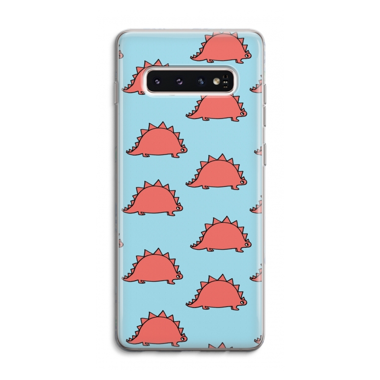 Dinosawrr: Samsung Galaxy S10 4G Transparant Hoesje