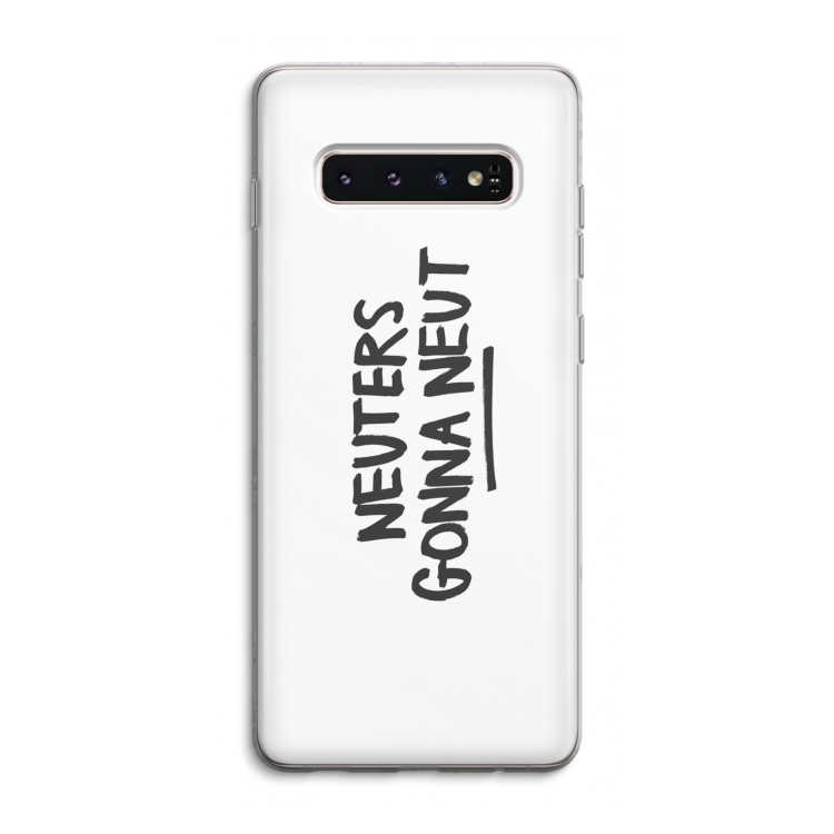 Neuters: Samsung Galaxy S10 4G Transparant Hoesje
