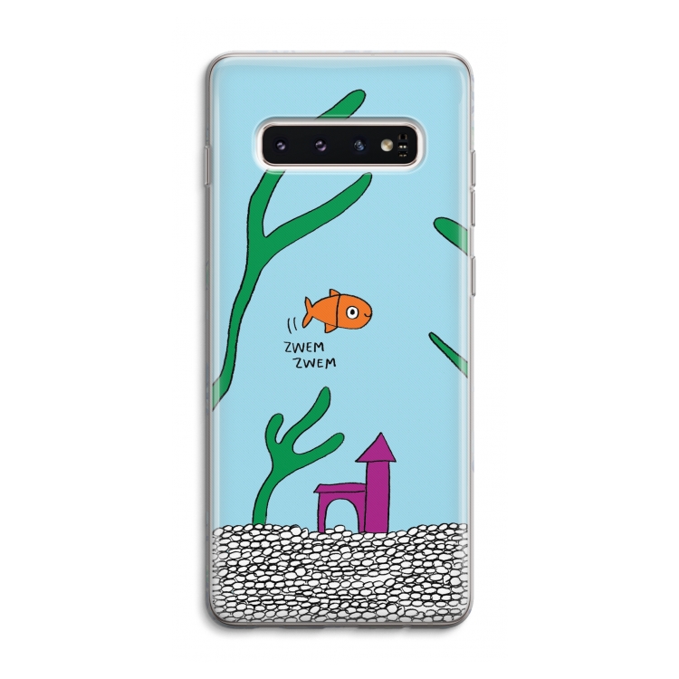 Aquarium: Samsung Galaxy S10 4G Transparant Hoesje