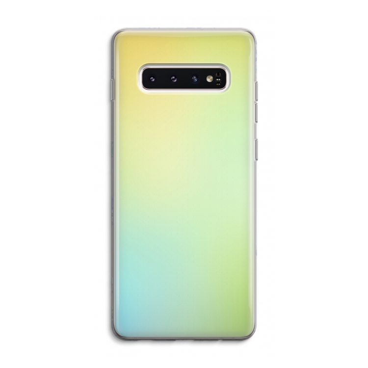 Minty mist pastel: Samsung Galaxy S10 4G Transparant Hoesje