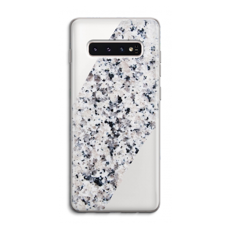 Gespikkelde marmer: Samsung Galaxy S10 4G Transparant Hoesje