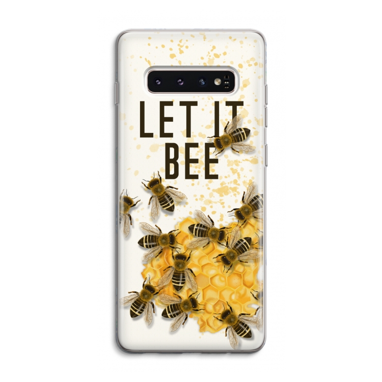 Let it bee: Samsung Galaxy S10 4G Transparant Hoesje