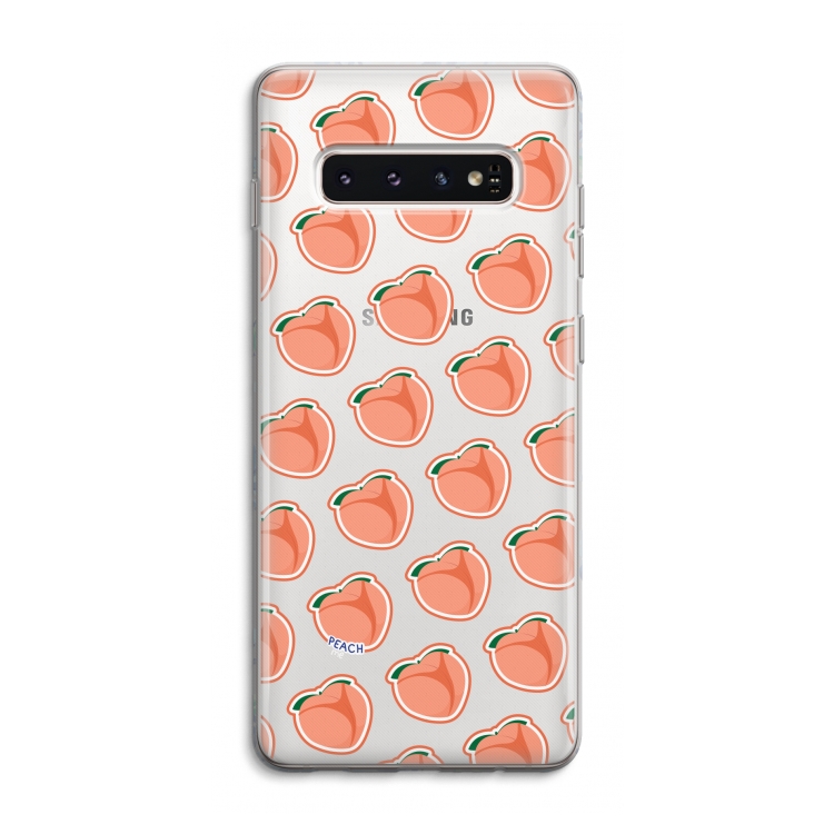 Just peachy: Samsung Galaxy S10 4G Transparant Hoesje