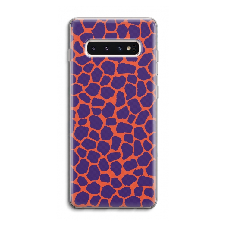 Purple Giraffe: Samsung Galaxy S10 4G Transparant Hoesje