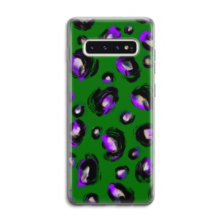 Green Cheetah: Samsung Galaxy S10 4G Transparant Hoesje