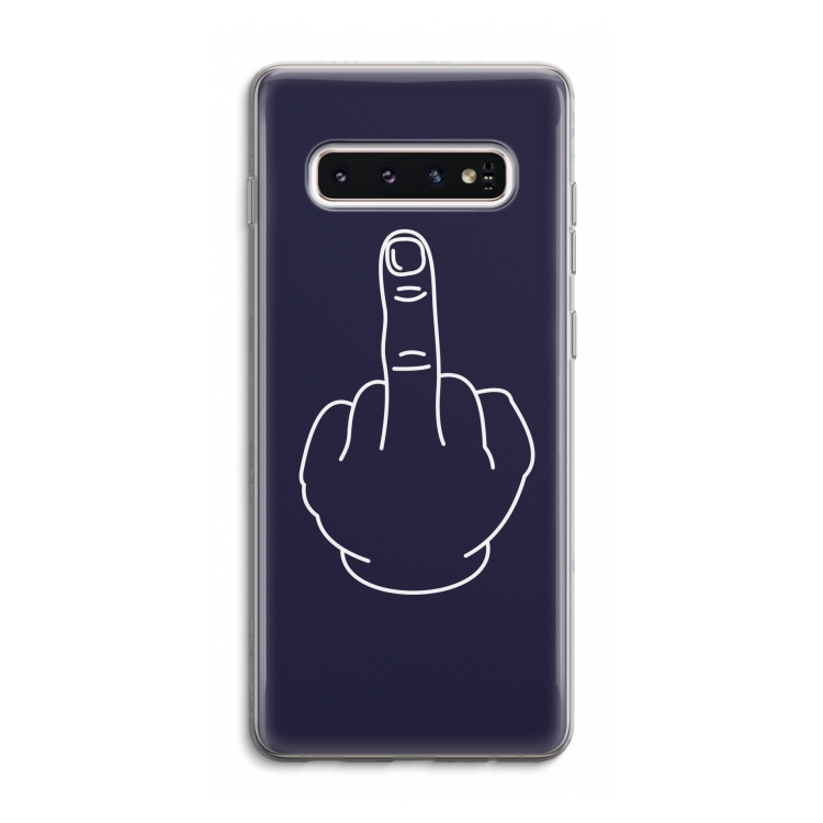 F**k U: Samsung Galaxy S10 4G Transparant Hoesje