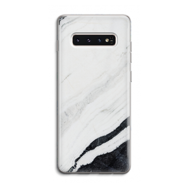 Elegante marmer: Samsung Galaxy S10 4G Transparant Hoesje