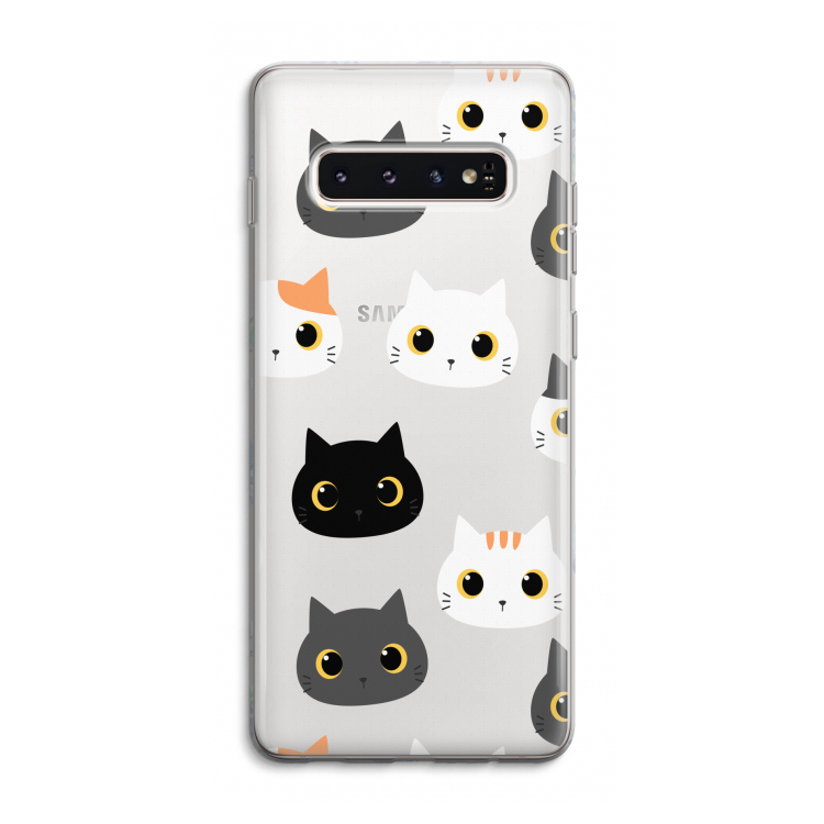 Katten: Samsung Galaxy S10 4G Transparant Hoesje