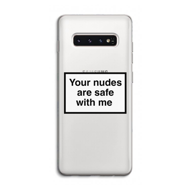 Safe with me: Samsung Galaxy S10 4G Transparant Hoesje