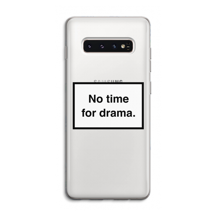 No drama: Samsung Galaxy S10 4G Transparant Hoesje