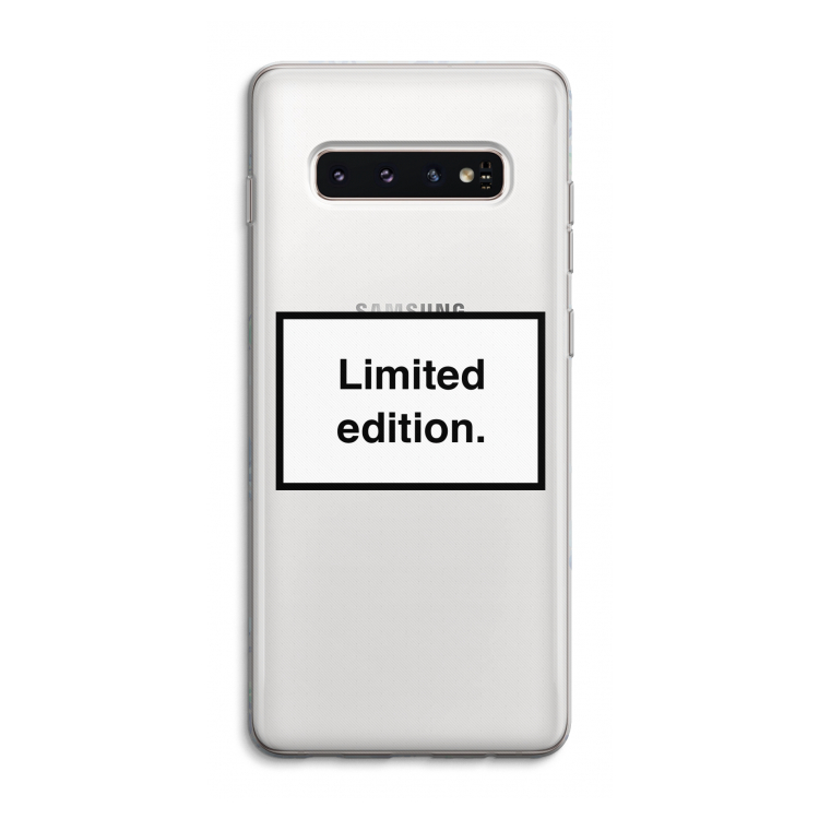 Limited edition: Samsung Galaxy S10 4G Transparant Hoesje