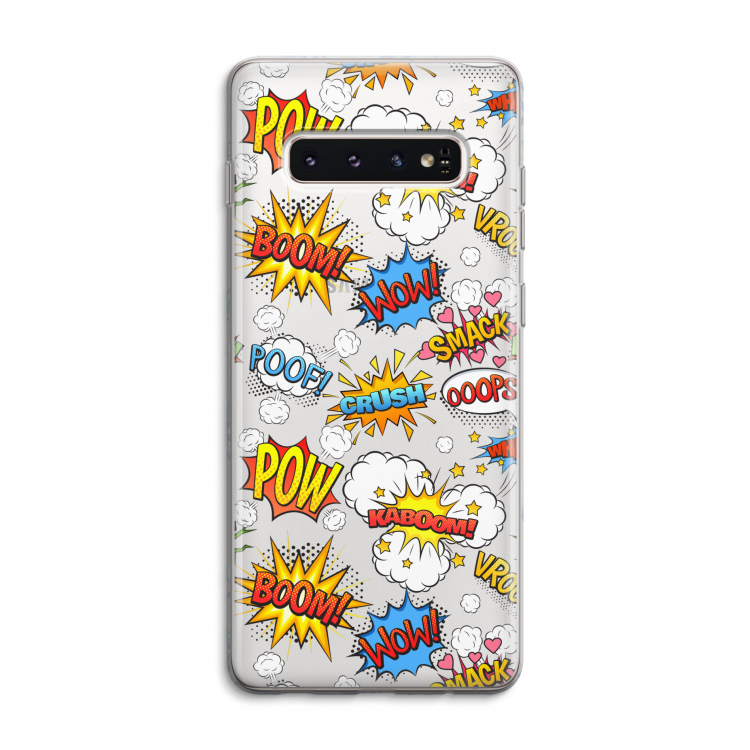 Pow Smack: Samsung Galaxy S10 4G Transparant Hoesje