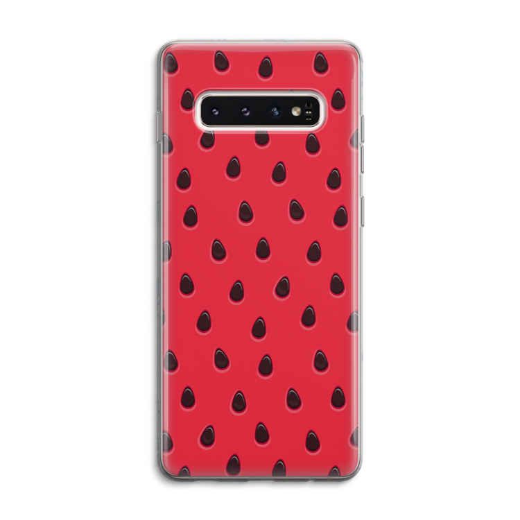 Watermelon: Samsung Galaxy S10 4G Transparant Hoesje