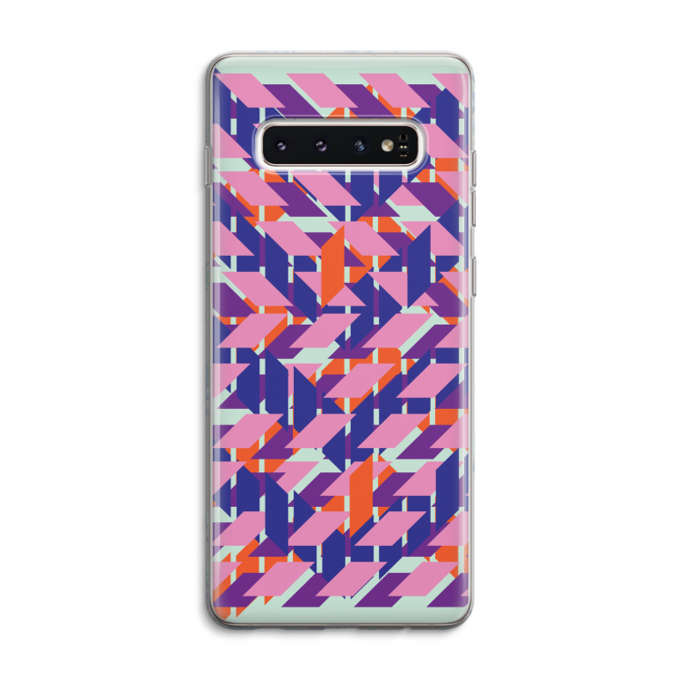 Skew Blush 3: Samsung Galaxy S10 4G Transparant Hoesje