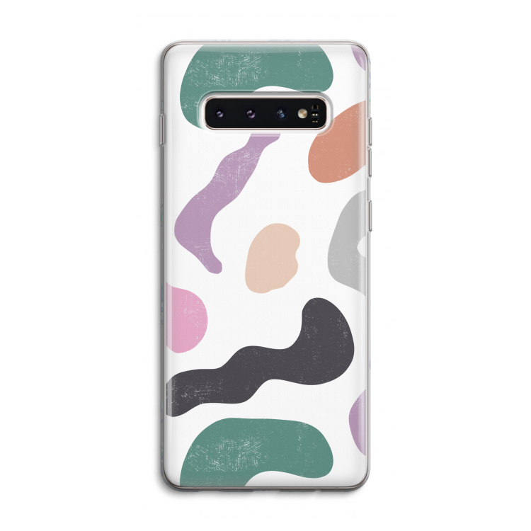Memphis Shapes: Samsung Galaxy S10 4G Transparant Hoesje