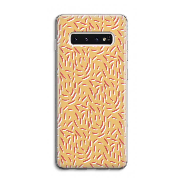 Camouflage: Samsung Galaxy S10 4G Transparant Hoesje