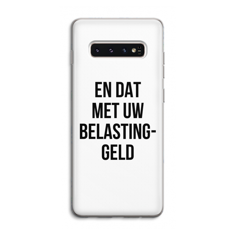 Belastinggeld: Samsung Galaxy S10 4G Transparant Hoesje