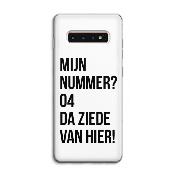 Da ziede van hier: Samsung Galaxy S10 4G Transparant Hoesje
