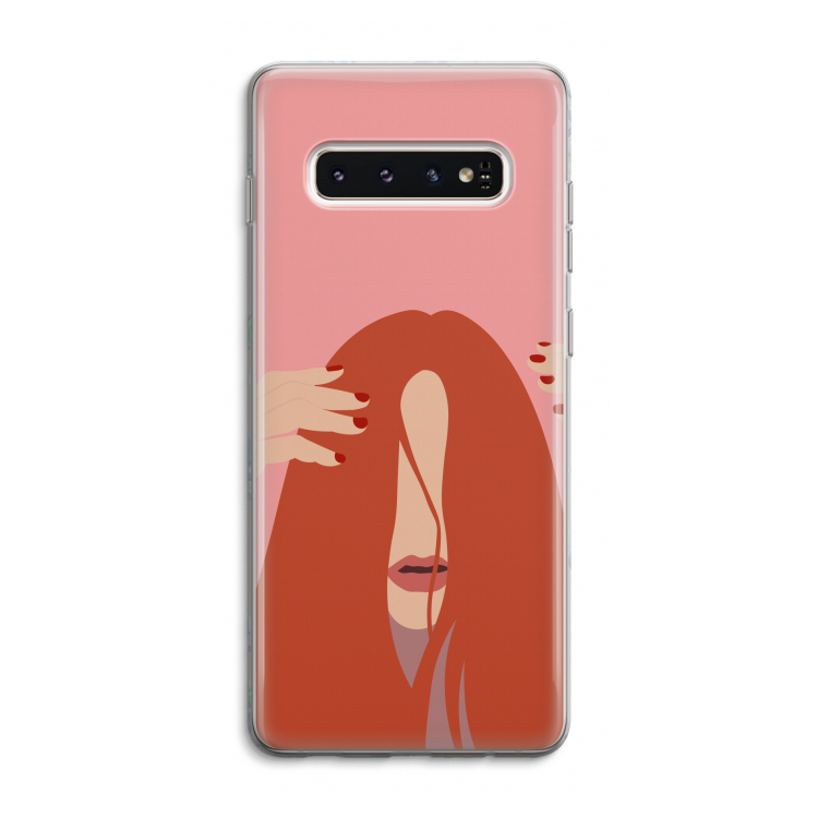 Woke up like this: Samsung Galaxy S10 4G Transparant Hoesje