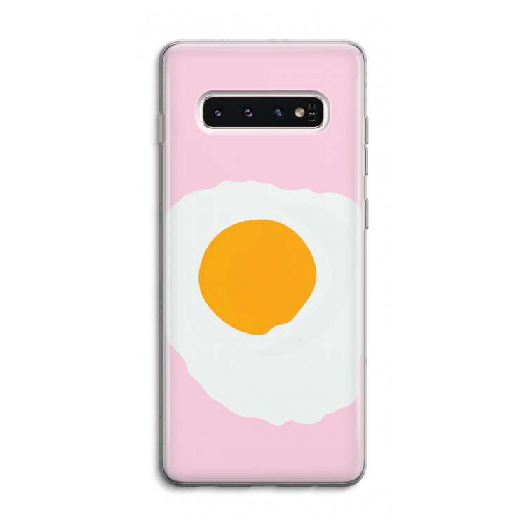Sunny side up: Samsung Galaxy S10 4G Transparant Hoesje