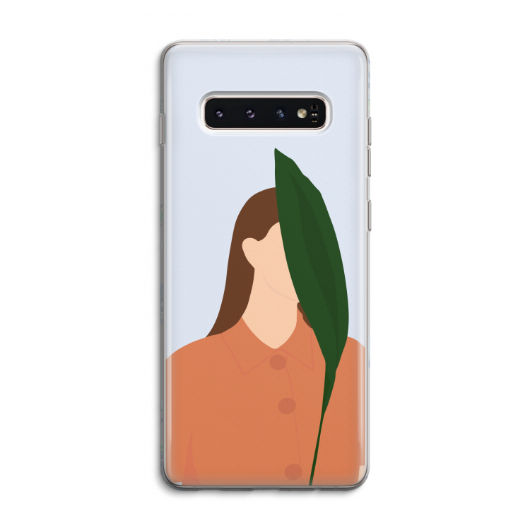 Leaf: Samsung Galaxy S10 4G Transparant Hoesje